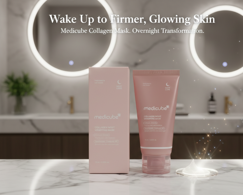 Medicube Collagen Night Wrapping Mask | Overnight Peel-Off Firming Mask with Collagen & Niacinamide