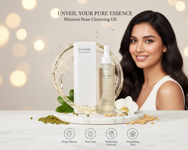 Mixsoon Bean Cleansing Oil - Fermented Oil Cleanser for Sensitive & Dry Skin