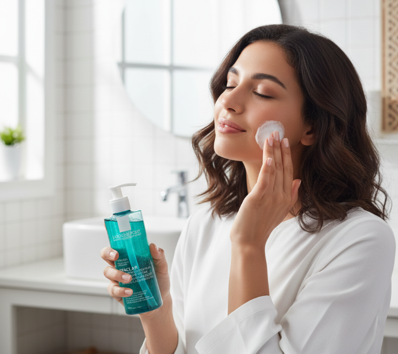 جل إيفاكلار مايكرو بيلينج المُنقّي من لاروش بوزيه - غسول مُقشّر مع ٢٪ حمض الساليسيليك وحمض الليبوهيدروكسي (LHA)  La Roche-Posay Effaclar Micro-Peeling Purifying Gel - Exfoliating Wash with 2% Salicylic Acid and Lipohydroxy Acid (LHA)