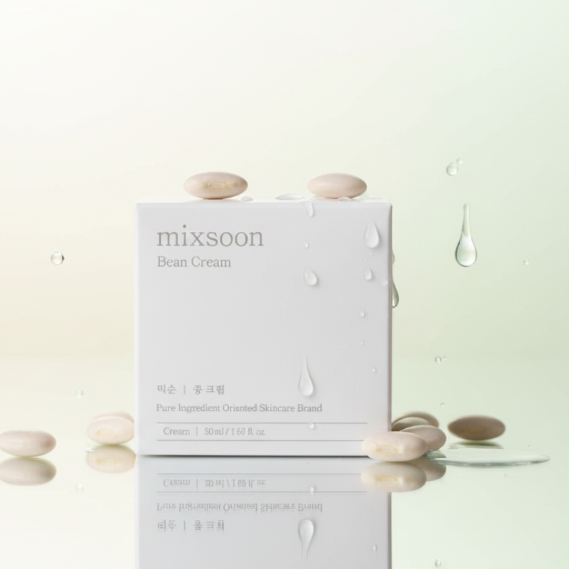 Mixsoon Bean Cream – Fermented Soybean Moisturizer | Korean Hanbang Cream for Barrier & Elasticity | Vegan, Rich Texture – 50ml