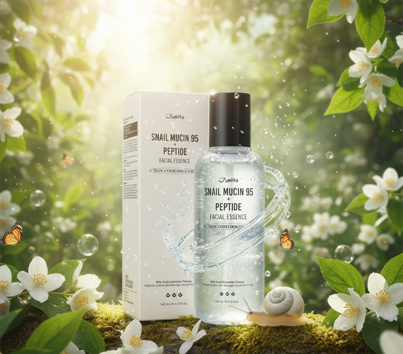 Jumiso Snail Mucin 95 + Peptide Facial Essence | 95% Snail Secretion Filtrate | Barrier Repair & Anti-Aging Essence | 140ml