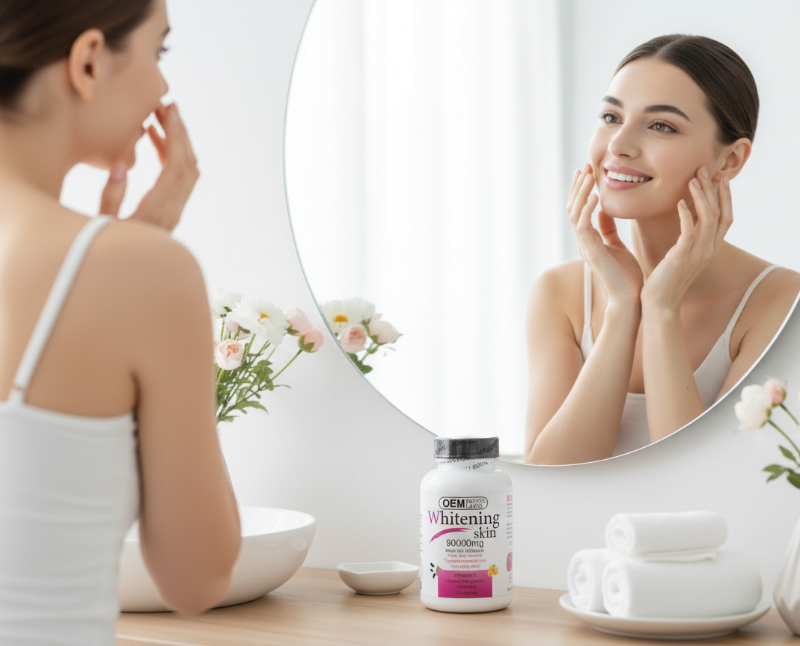 Private Label Whitening Skin Capsules | 90,000mg Glutathione Blend for Hyperpigmentation & Anti-Aging