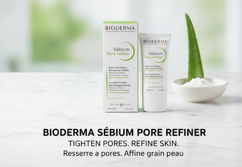 Bioderma Sébium Pore Refiner | Corrective Cream for Enlarged Pores | Fluidactiv™ Technology | Mattifying Makeup Base