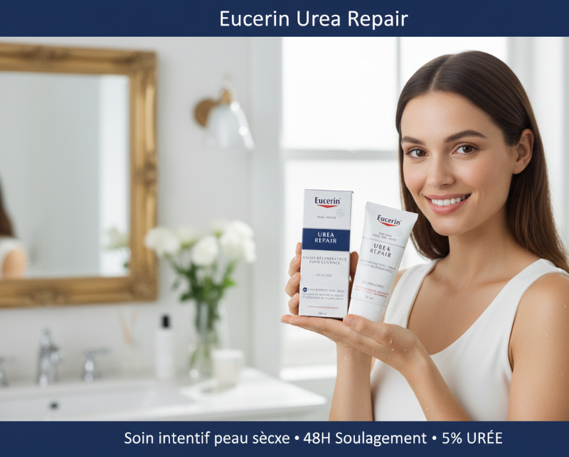 Eucerin UreaRepair Regenerating Face Cream for Dry Skin | 5% Urea + Lactate | 48-Hour Hydration & Barrier Repair | 50mL