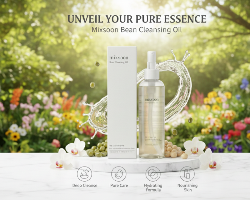 Mixsoon Bean Cleansing Oil - Fermented Oil Cleanser for Sensitive & Dry Skin