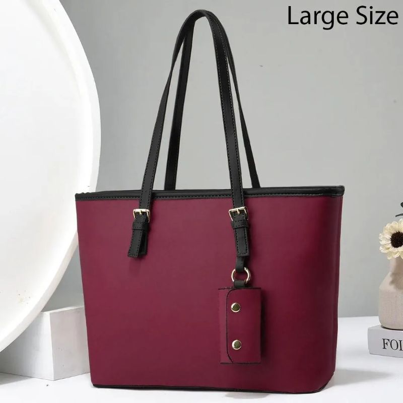 *free Delivery*: Women's PU Leather Plain Shoulder Bag
