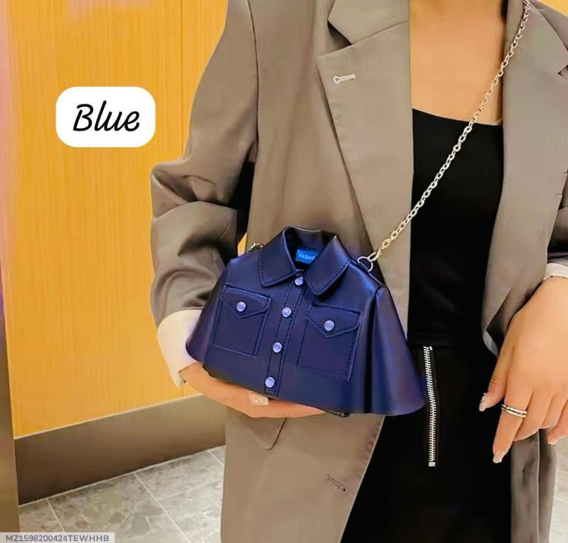 *Free Delivery*: Girl's Black Rexine Shoulder Bag - 1 Pcs