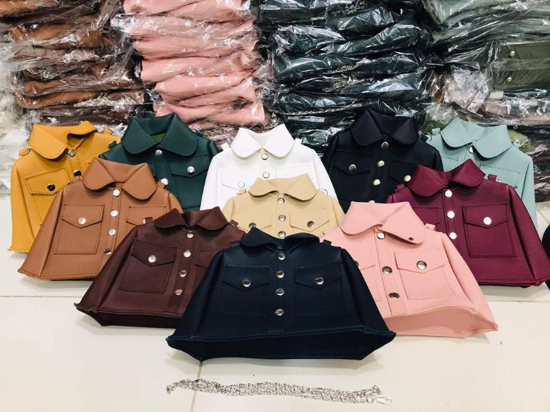 *Free Delivery*: Girl's Black Rexine Shoulder Bag - 1 Pcs