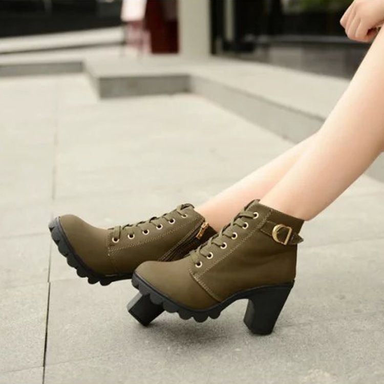 Short Boots Women 2022 Autumn and Winter New European and American High Heel Water proof shoes