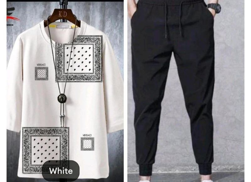 Micro Interlock Printed Track Suit white Sublimation