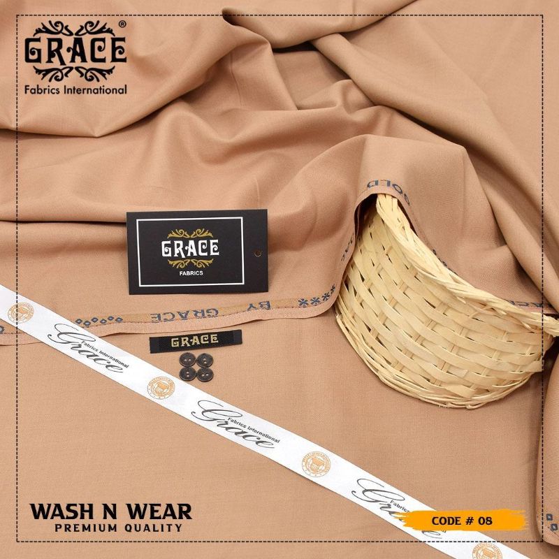 men`s unstitched wash and wear plain suit