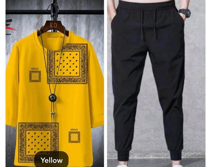 Micro Interlock Printed Track Suit yelow Sublimation