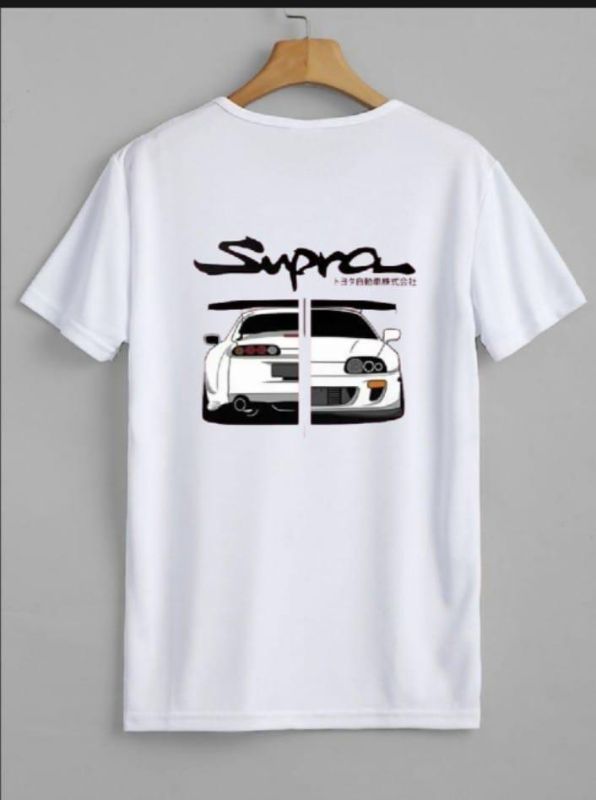 Men's Graphic Sublimation Jersey T-Shirt - 1 Pc Round Neck in White