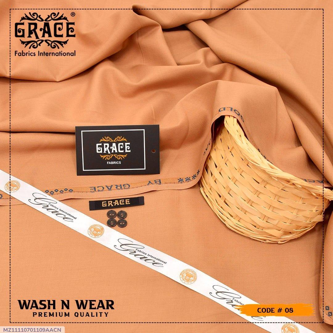 men`s unstitched wash and wear plain suit