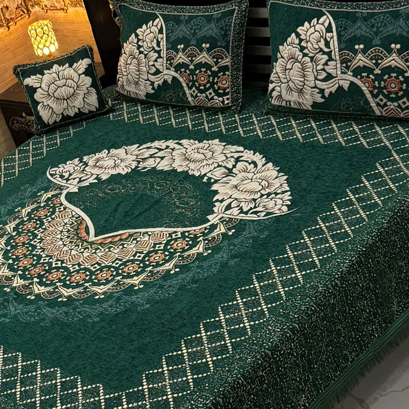 4Pc Velvet Jaquard Bedsheet