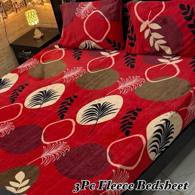 3Pc Fleece Bedsheet