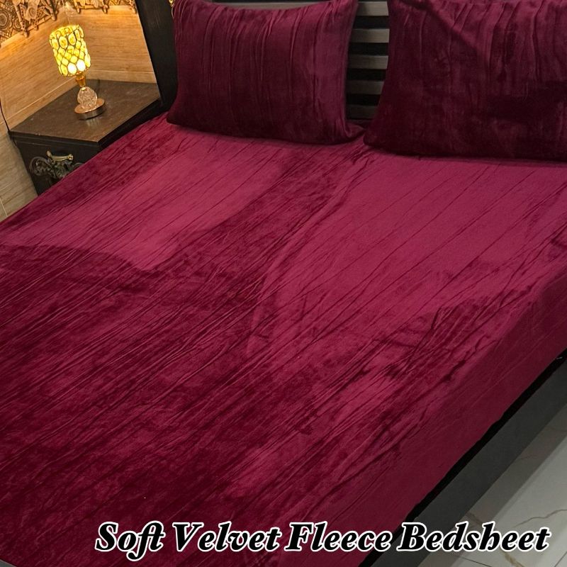 Soft Velvet Fleece Bedsheet