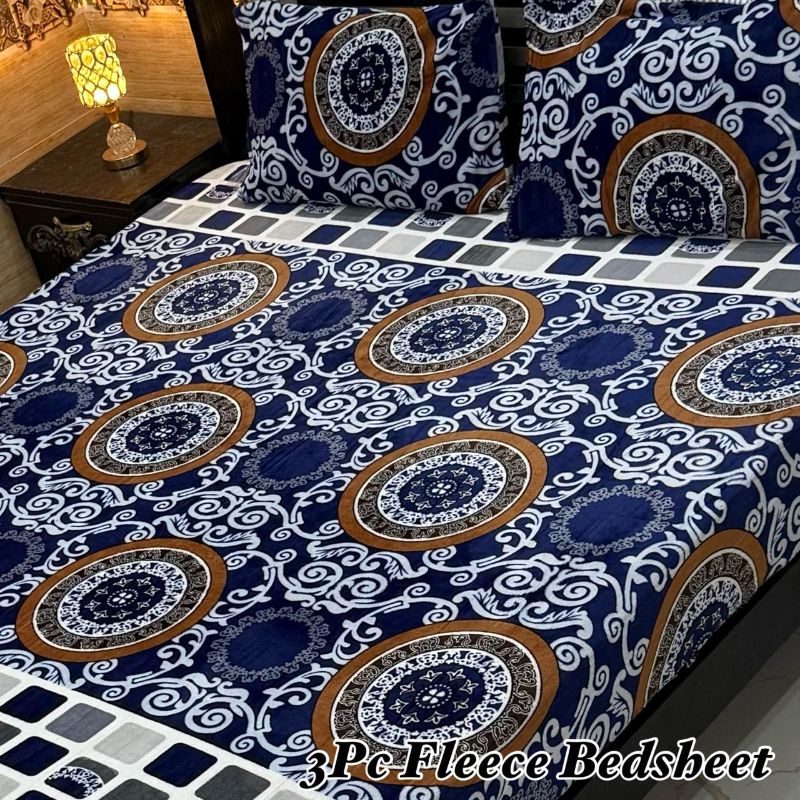 3Pc Fleece Bedsheet