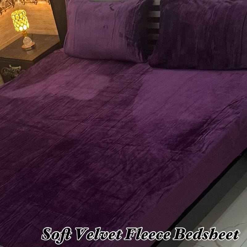 Soft Velvet Fleece Bedsheet