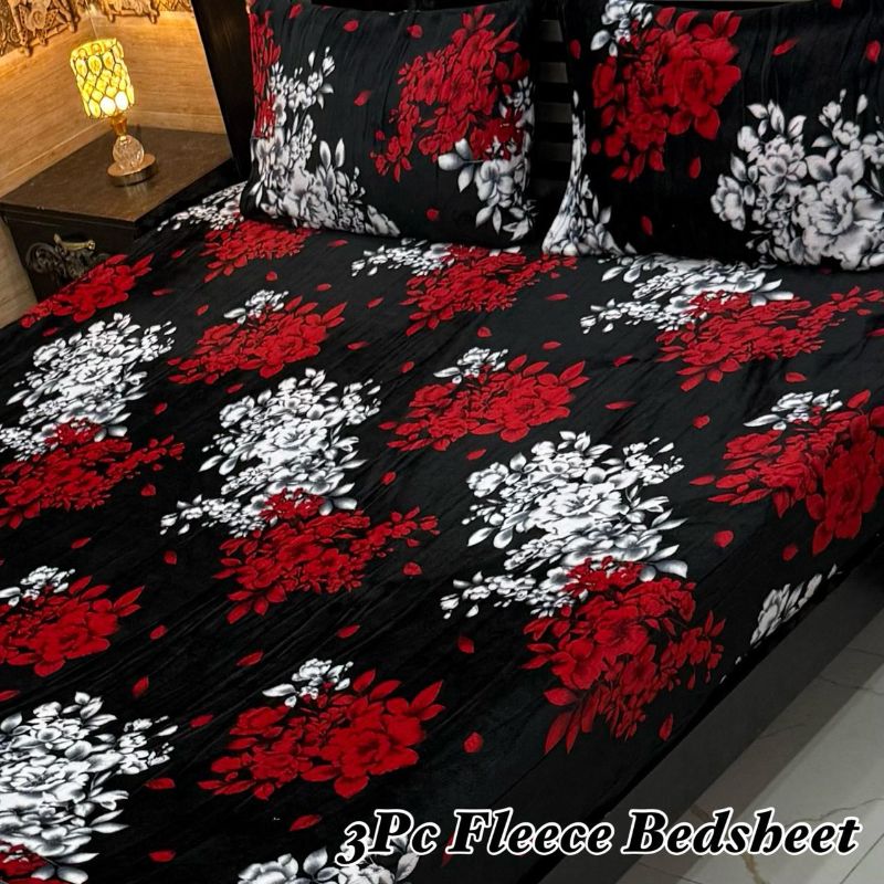 3Pc Fleece Bedsheet