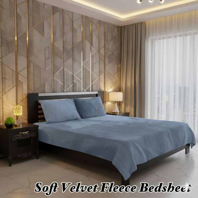 Soft Velvet Fleece Bedsheet