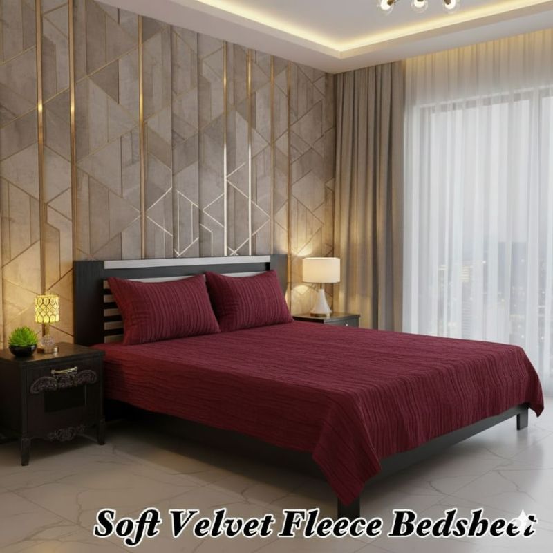 Soft Velvet Fleece Bedsheet