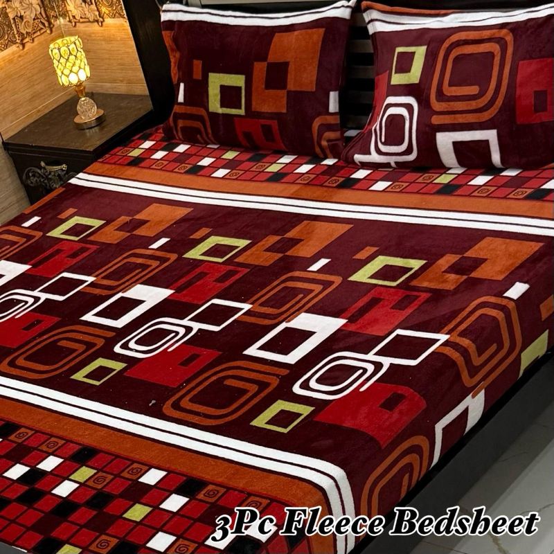 3Pc Fleece Bedsheet