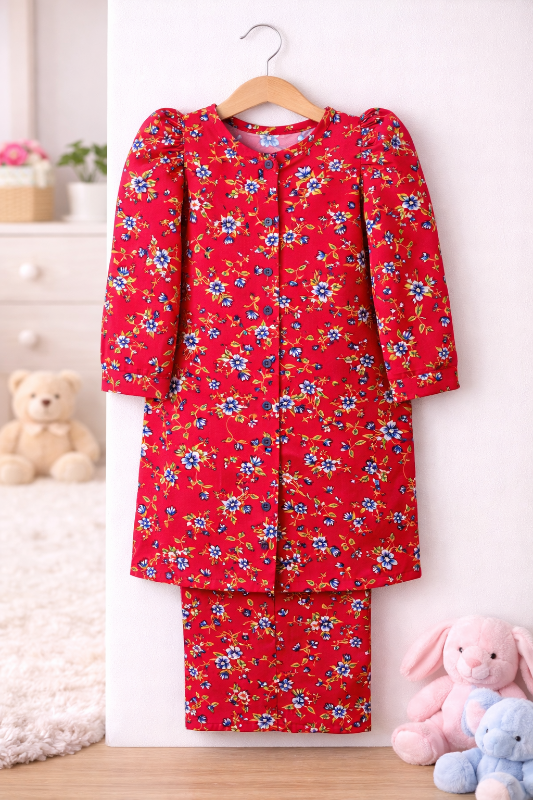 cored  set floral printed