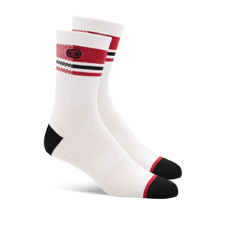 MEDIAS CRANBROTHERS BLANCO CON ROJO