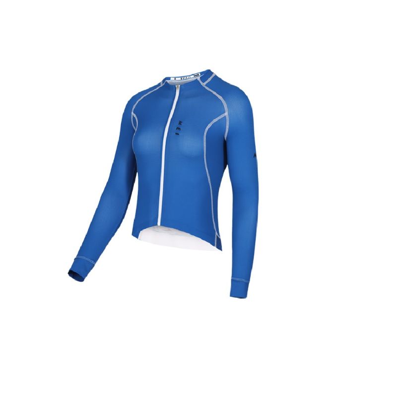 MAILLOT MCYCLE JERSEY MY094W LADY LONG SLEEVE MANGA LARGA-BLUE