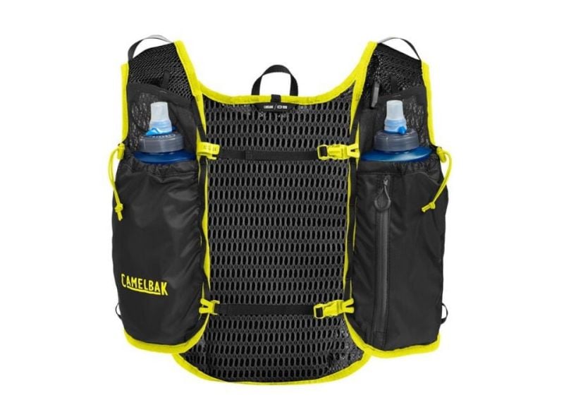CHALECO TRAIL RUN VEST con dos bidones de 17oz BLACK/SAFETY YELLOW CAMELBAK