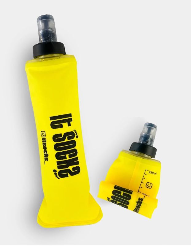 BOLSA DE HIDRATACION FLEXIBLE IT SOCKS 250ML AMARILLO