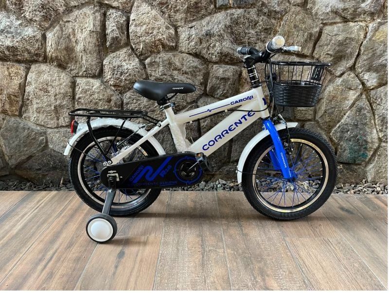 BICICLETA CORRENTE BLANCA CON AZUL