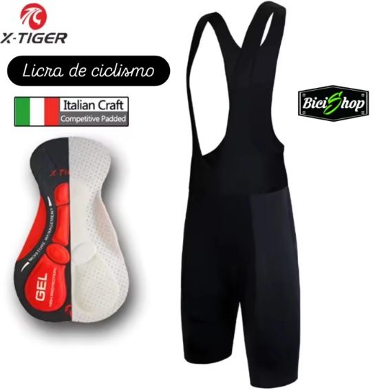 LICRA T X-TIGER CON TIRANTES NEGRO