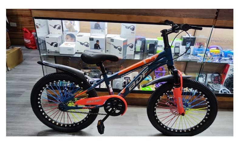 Bicicleta Rim 20 BDF azul claro con naranja