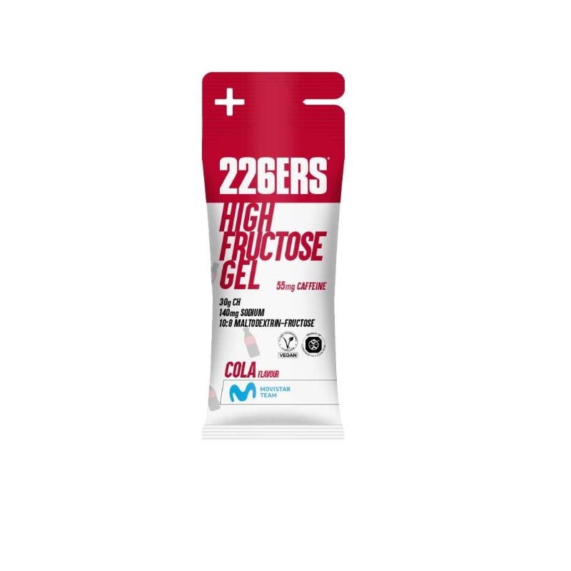 226ERS HIGH FRUCTOSE GEL 55MG CAFFEINE 30G CH 140MG SODIUM 10 8 MALTODDEXTRIN-FRUCTOSE COLA