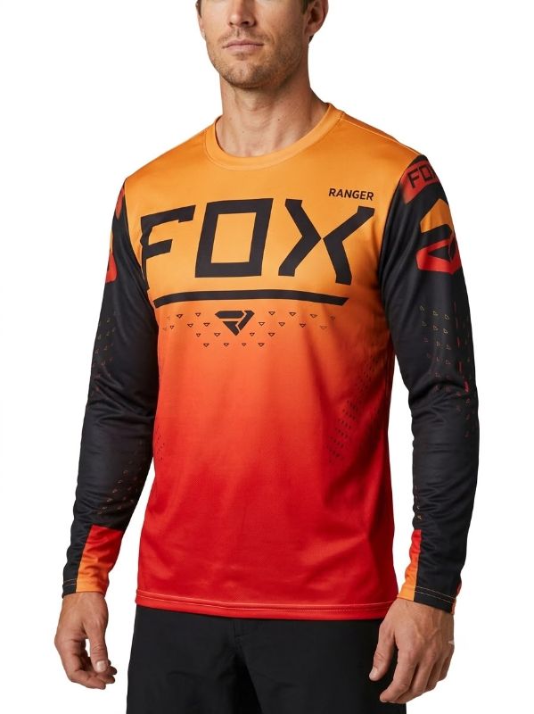 JERSEY MANGA LARGA FOX COLOR MOSTAZA/NARANJA