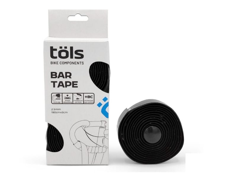 CINTA PARA MANUBRIO DE RUTA TOLS BAR TAPE NEGRO