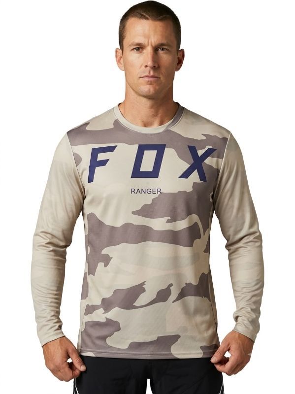 JERSEY MANGA LARGA FOX COLOR CREMA