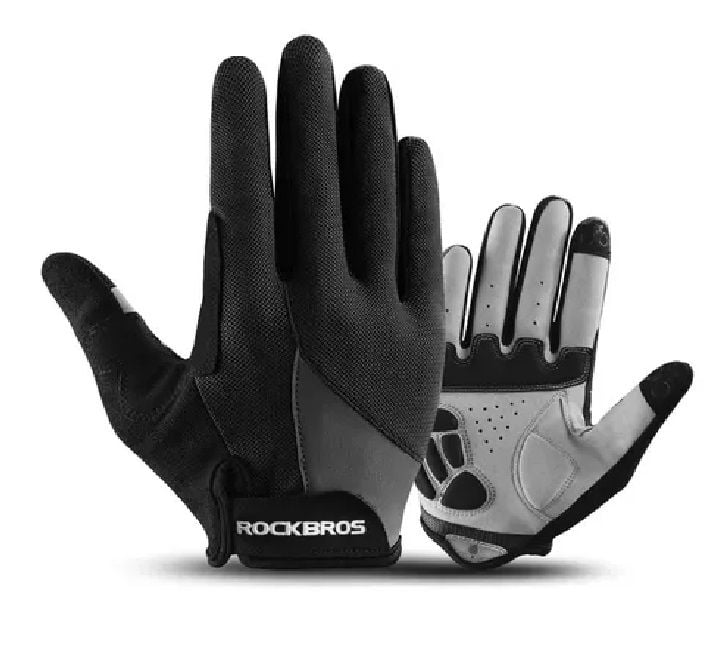 GUANTES COMPLETO GRIS M ROCKBROS - S030M