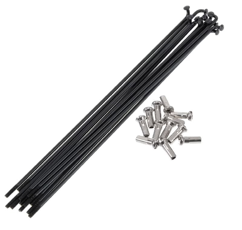 PAQUETE DE RAYOS 294MM 36 UNIDADES CON NIPLE (NO SON DE ACERO INOXIDABLE)