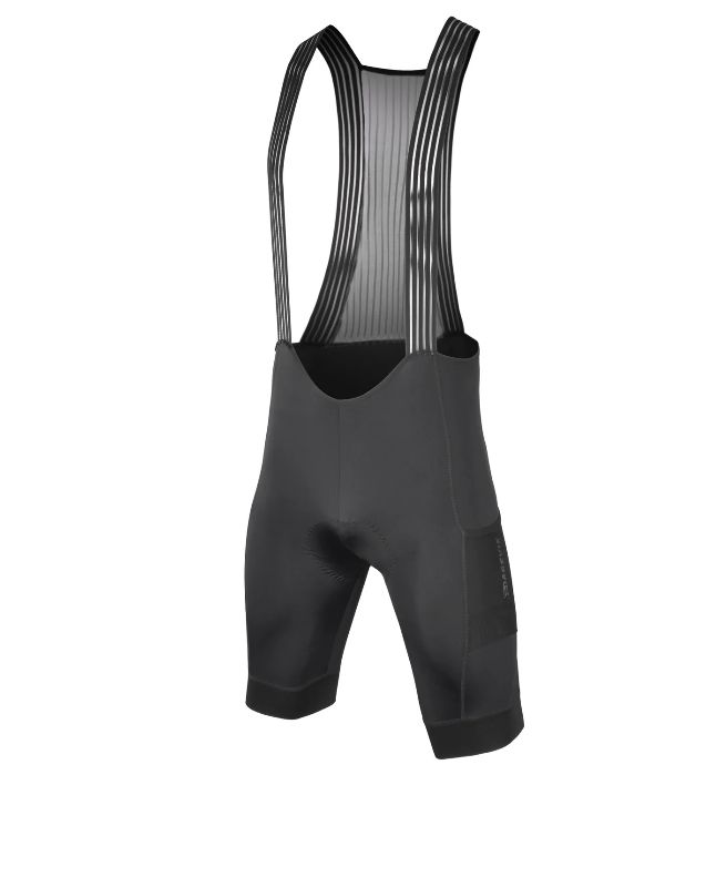 DVP096 CARGO BIB SHORTS BLACK DAREVIE