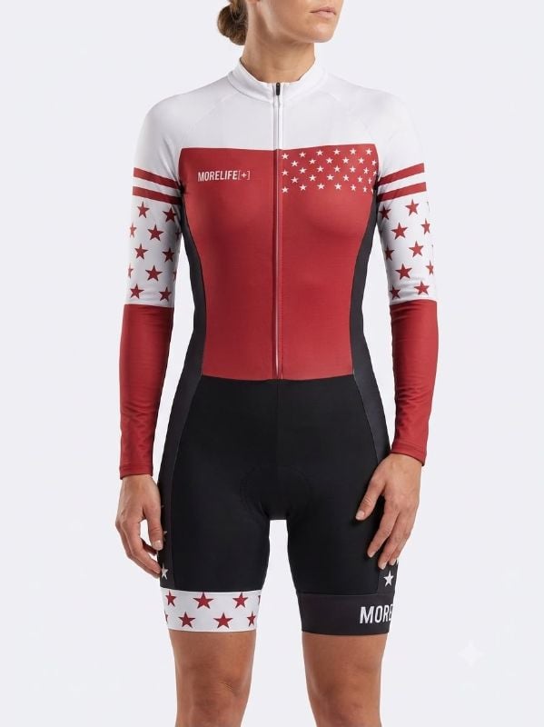 BODY MORELIFE DAMA BLANCO CON ROJO