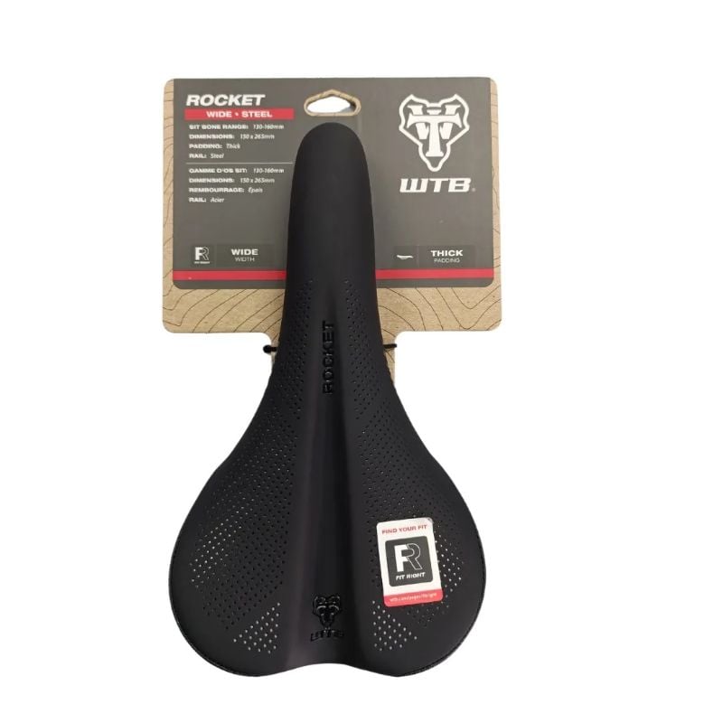 ASIENTO WTB ROCKET MEDIUM STEEL 142MM X 265MM