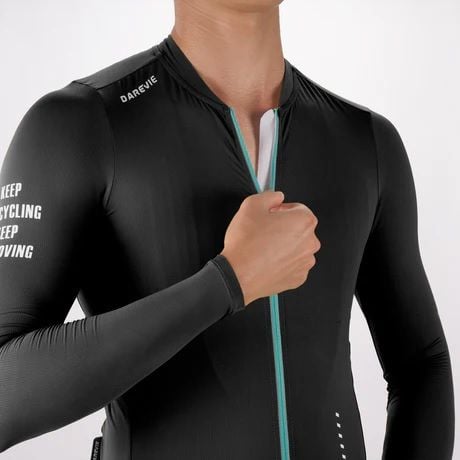 MAILLOT VIVIDNESS-LS JERSEY-BLACK DAREVIE MANGA LARGA