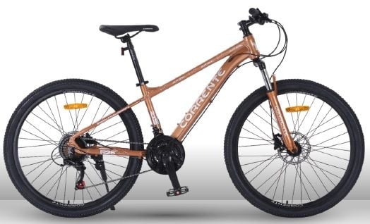 Bicicleta Corrente Autana rin 26 talla XS con cambios SHIMANO parecida en tamaño a una rin 24 color bronce
