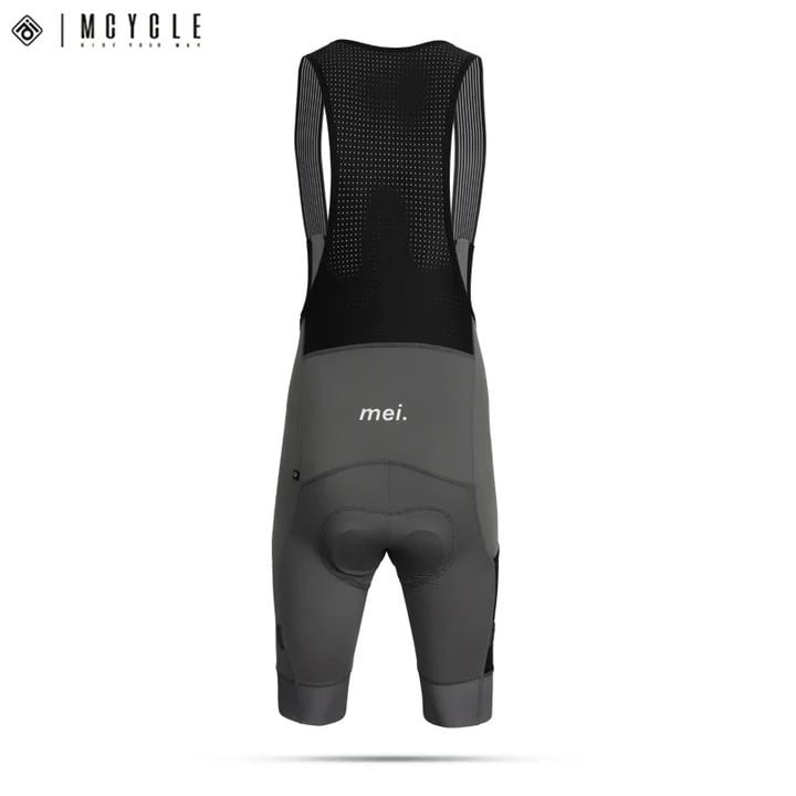LICRA MCYCLE MK087 BIB SHORTS GRIS CON BOLSILLOS