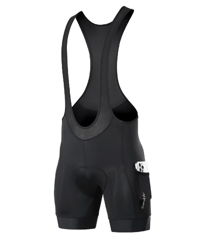 SANTIC CYCLING BIB SHORTS TALLA S BLACK