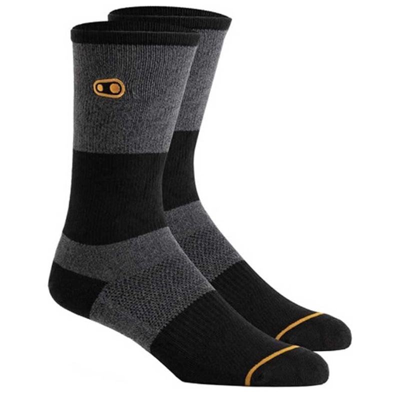 MEDIAS CRANKBROTHERS ICON CASUAL GREY/ BLACK/GOLD