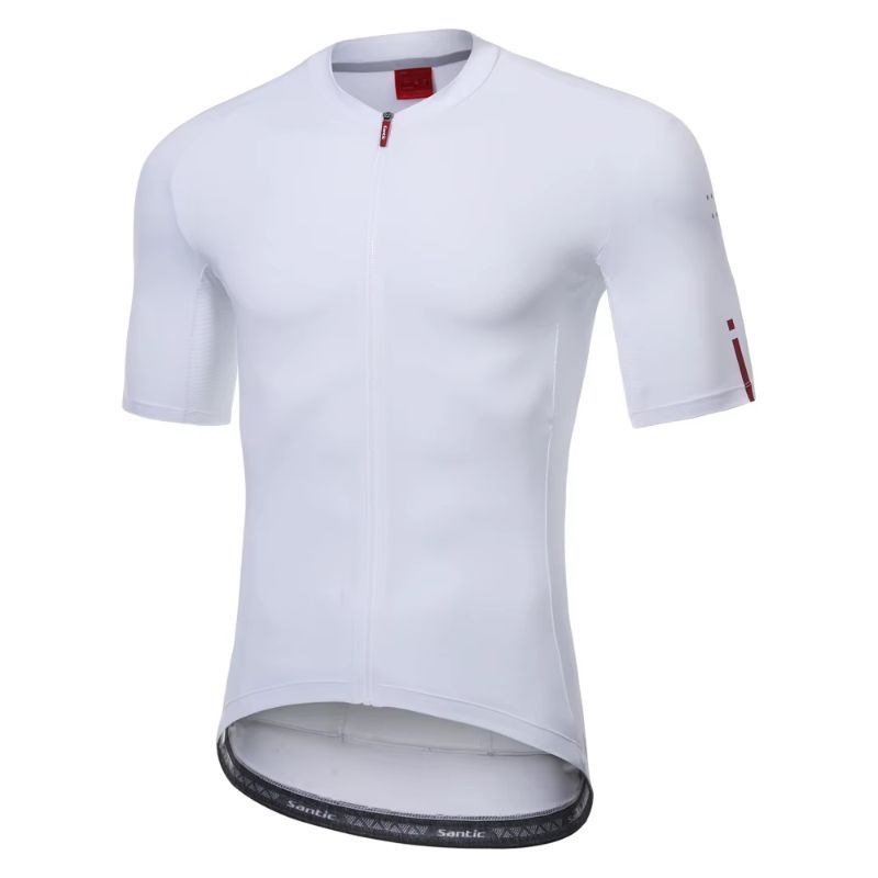 MAILLOT MANGA CORTA SANTIC BLANCO